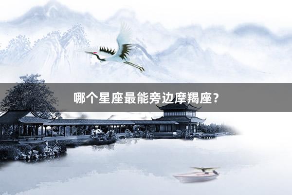 哪个星座最能旁边摩羯座？